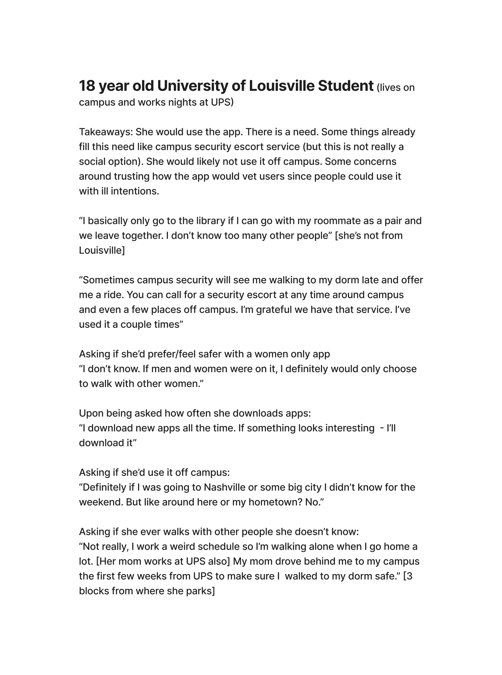 student interview 2