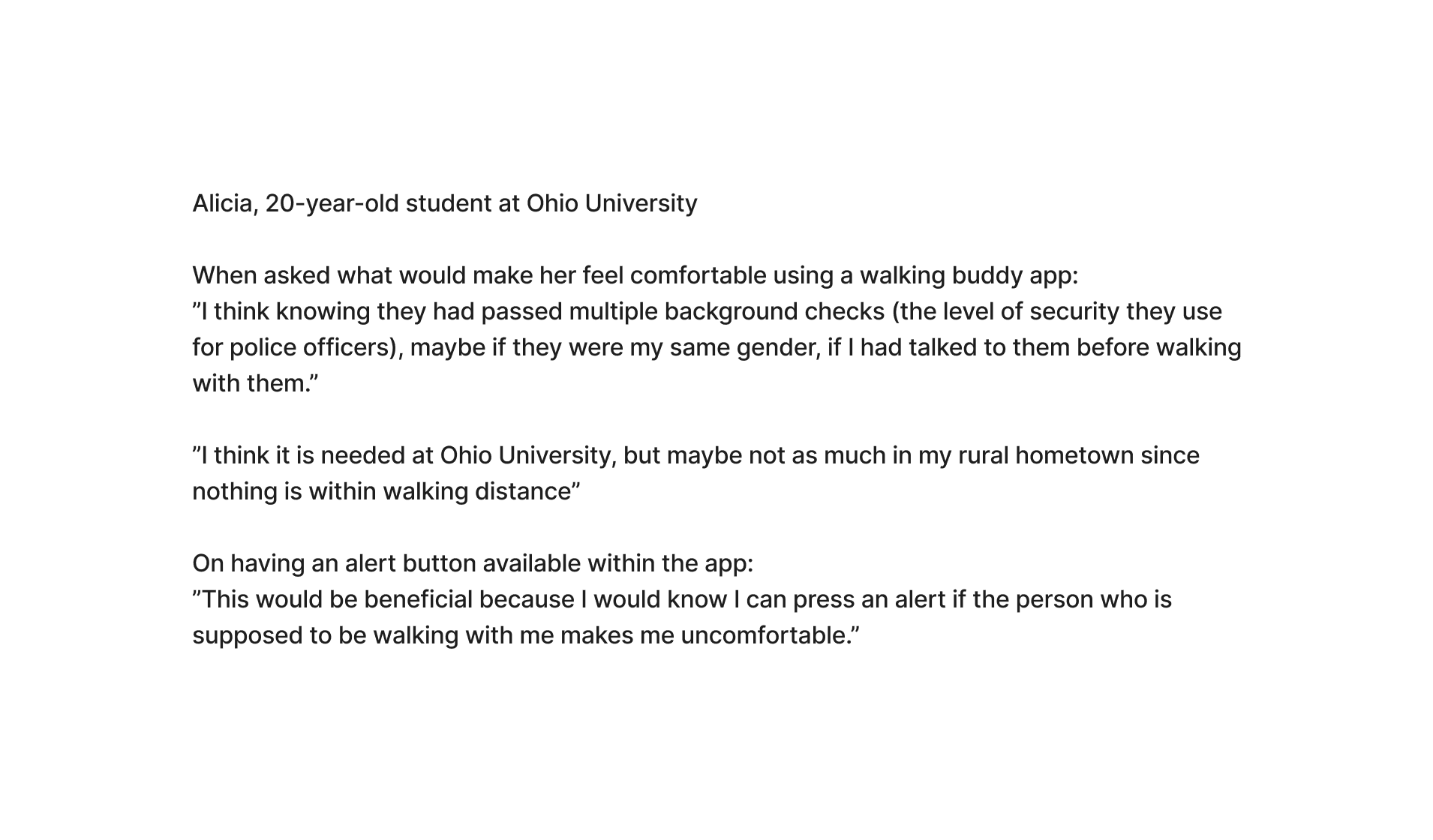 student interview 3